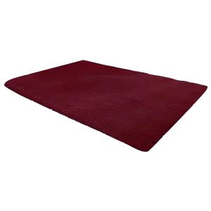 230x200cm Floor Rugs Large Shaggy Rug Area Carpet Bedroom Living Room Mat - Burgundy