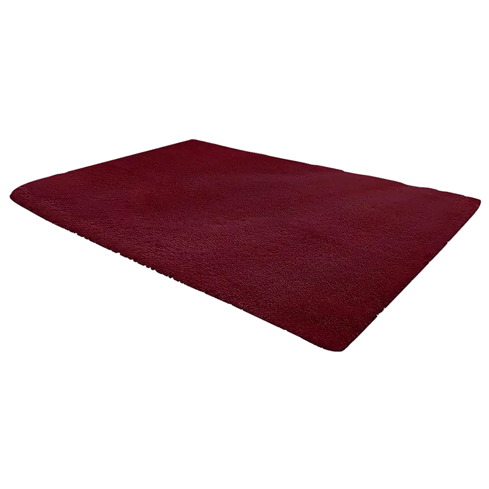 230x200cm Floor Rugs Large Shaggy Rug Area Carpet Bedroom Living Room Mat - Burgundy