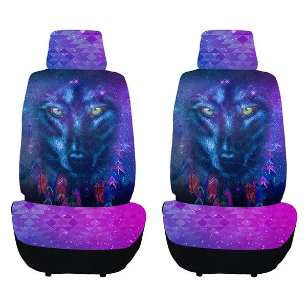 2PC Car Seat Cover Set - Native Graphic Design