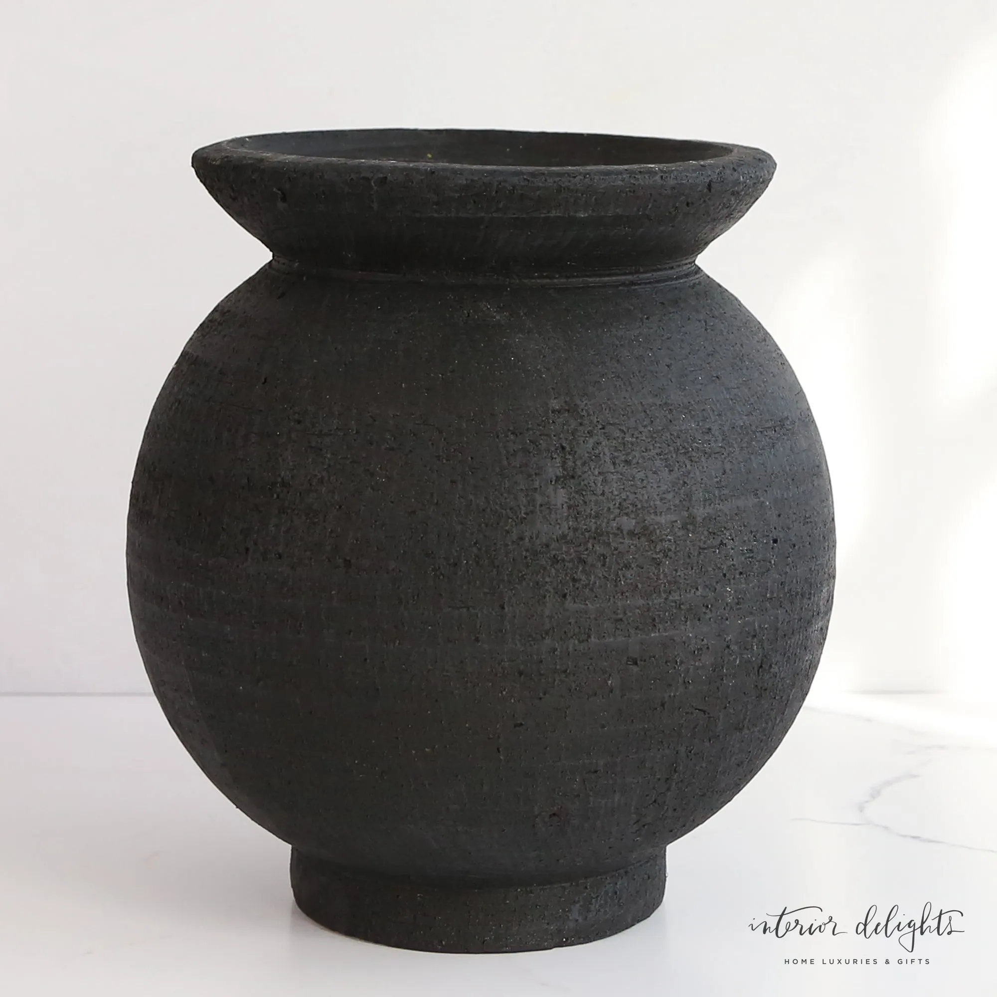 9.5" Black Paul Vase