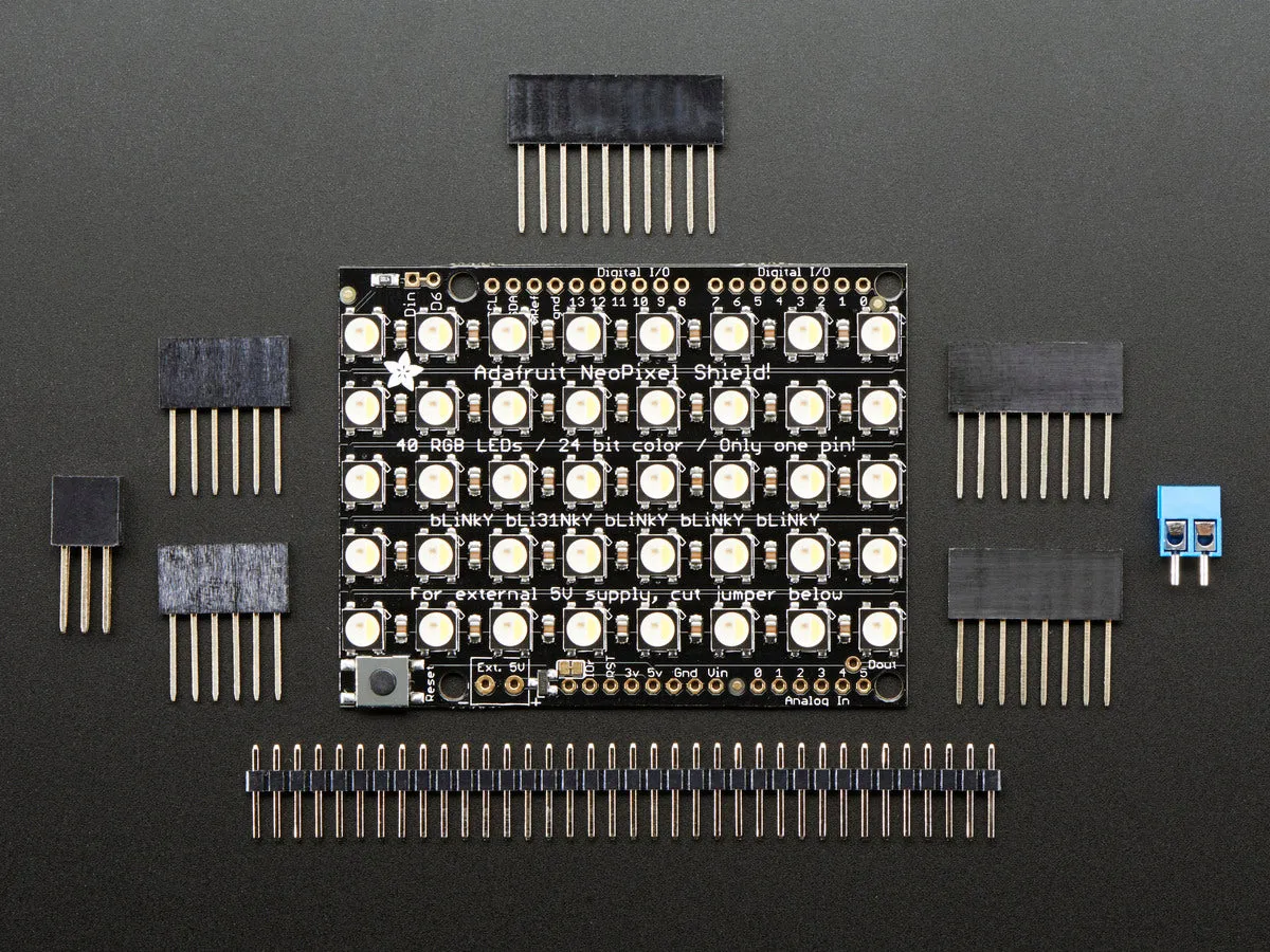 Adafruit NeoPixel Shield - 40 RGBW - Natural White