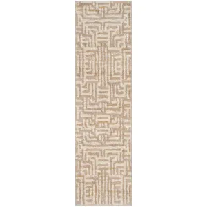 Amsterdam Ivory/Mauve Runner Rug