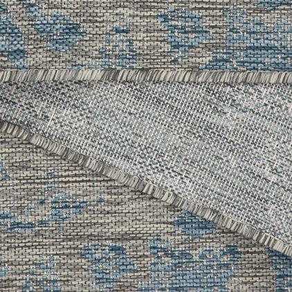 Aqua Flatweave Outdoor Rug - Lanark