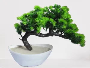 Artificial Potted Green Wild Tree Bonsai