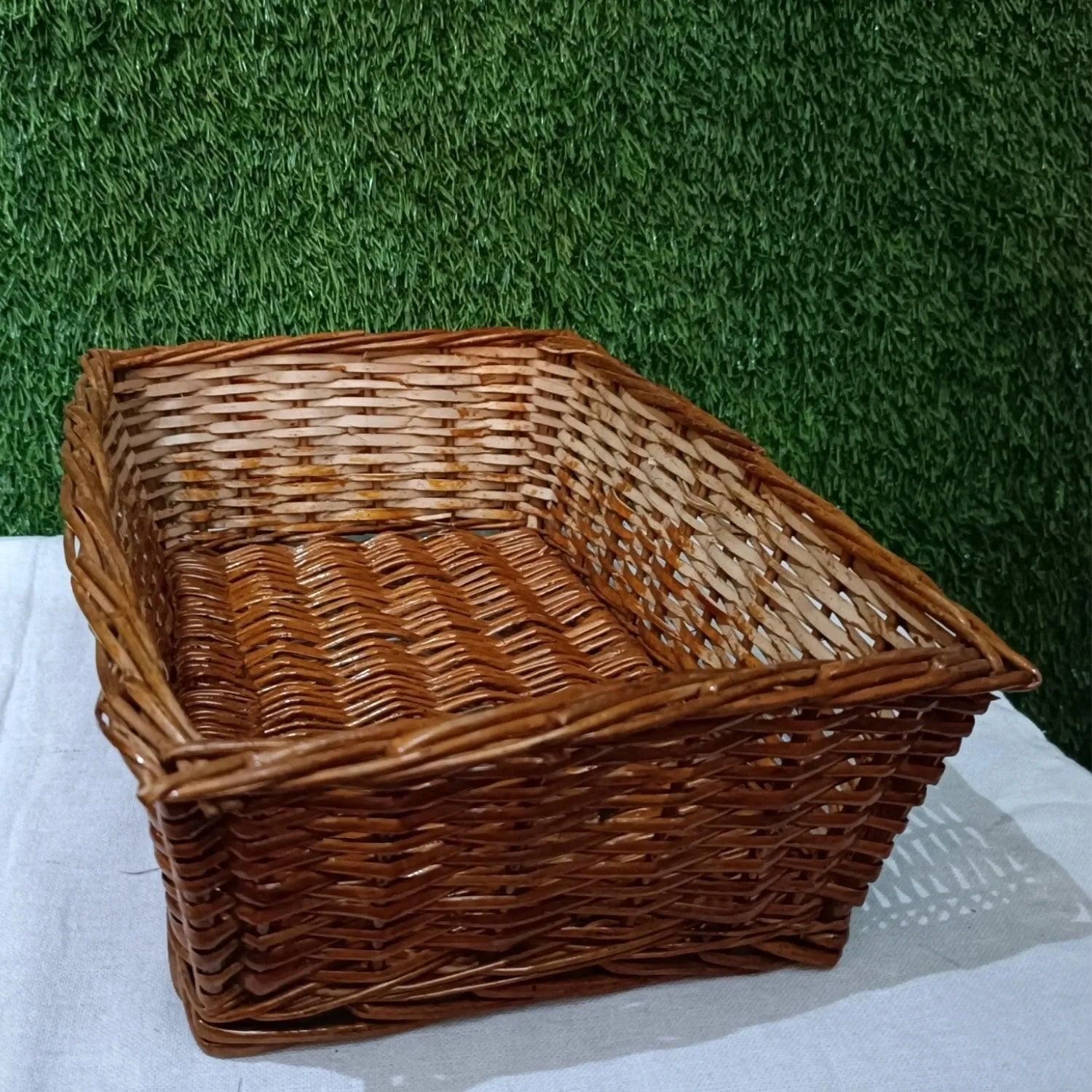 Bamboo Rectangular big Basket- Organize your kitchens & bathroom  (15*10")