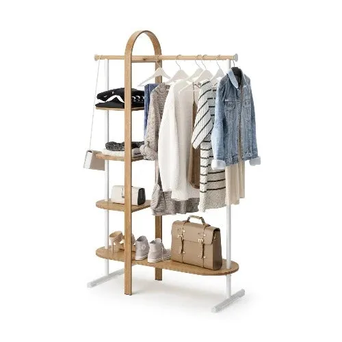 Bellwood Garment Rack White/Natural