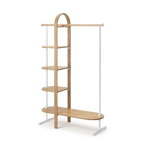 Bellwood Garment Rack White/Natural