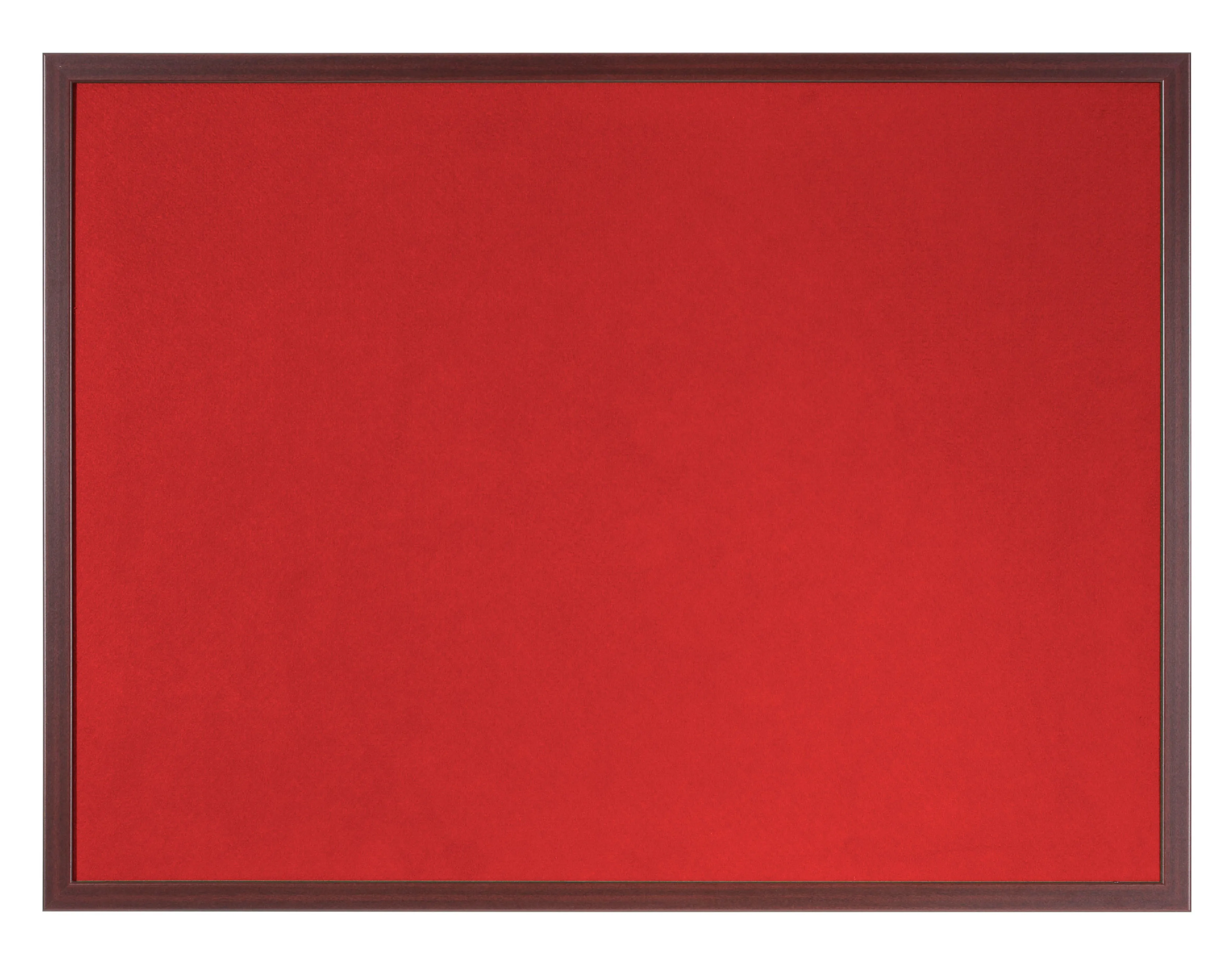 Bi-Office Earth-It Red Felt Noticeboard Cherry Wood Frame 1200x900mm - FB1446653