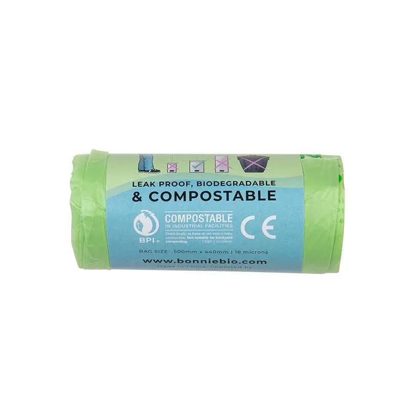 Bonnie Bio 20 x 11-12L Compostable Bin Bags Roll