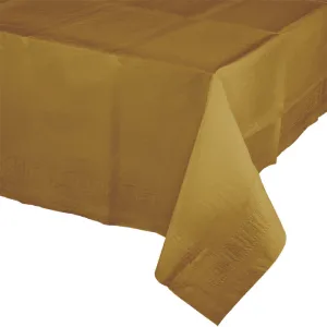 Bulk Glittering Gold Paper Table Covers 54" x 108" (6 per Case)