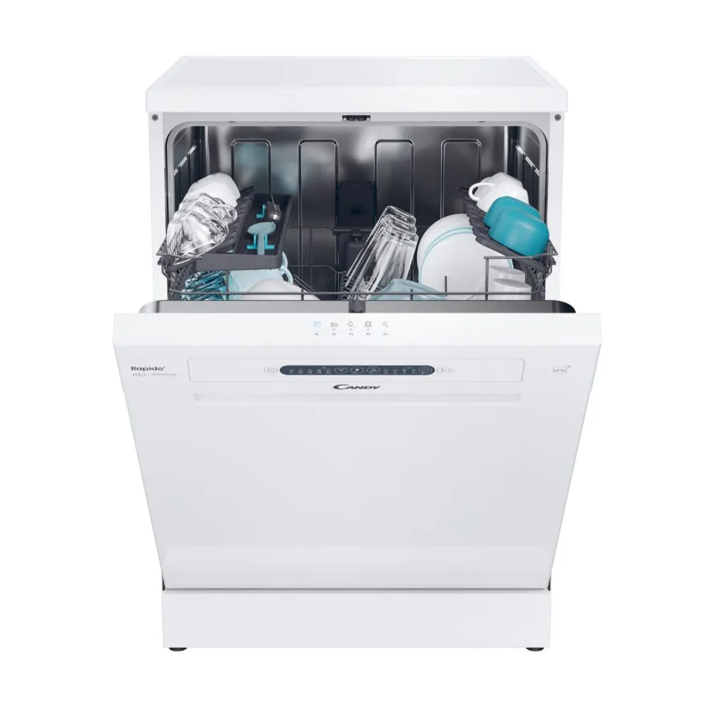 Candy Rapido 13 Place Freestanding Standard Dishwasher - White | CF 3E9L0W