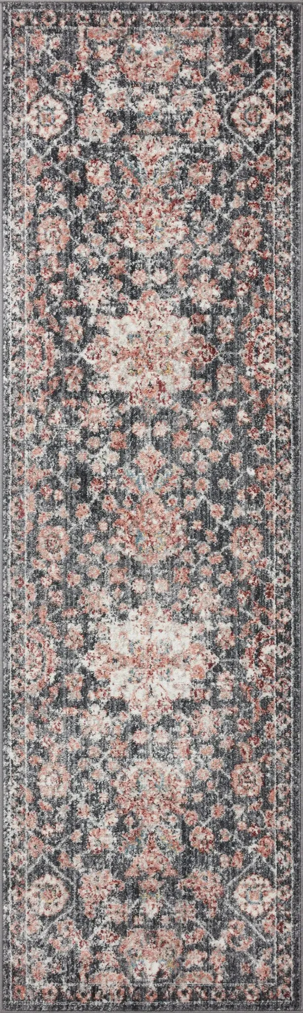 Cassandra CSN-03 Charcoal/Rust Rug