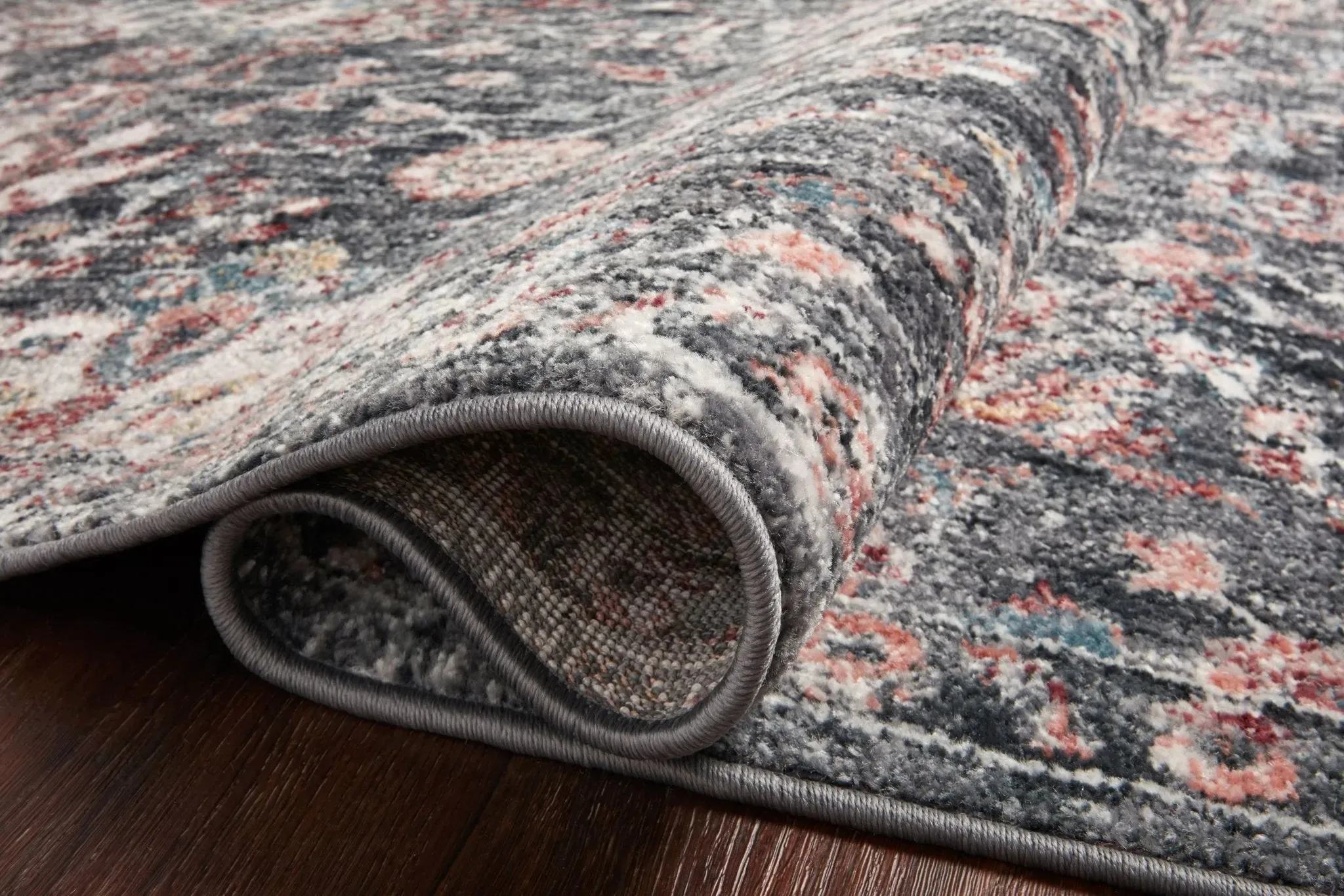 Cassandra CSN-03 Charcoal/Rust Rug