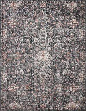 Cassandra CSN-03 Charcoal/Rust Rug