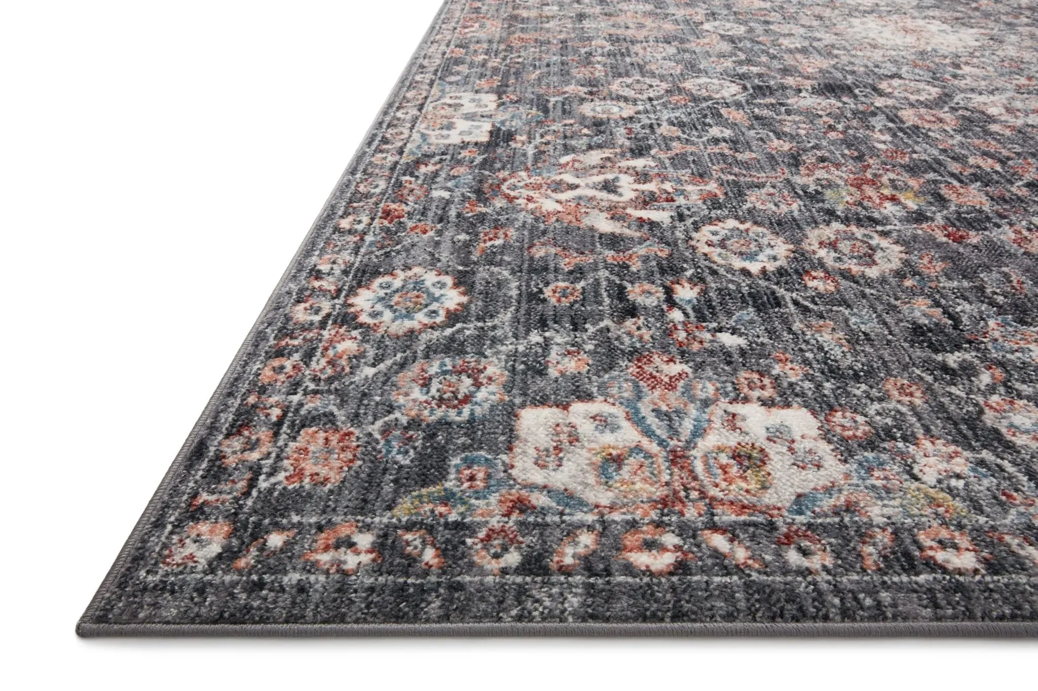 Cassandra CSN-03 Charcoal/Rust Rug