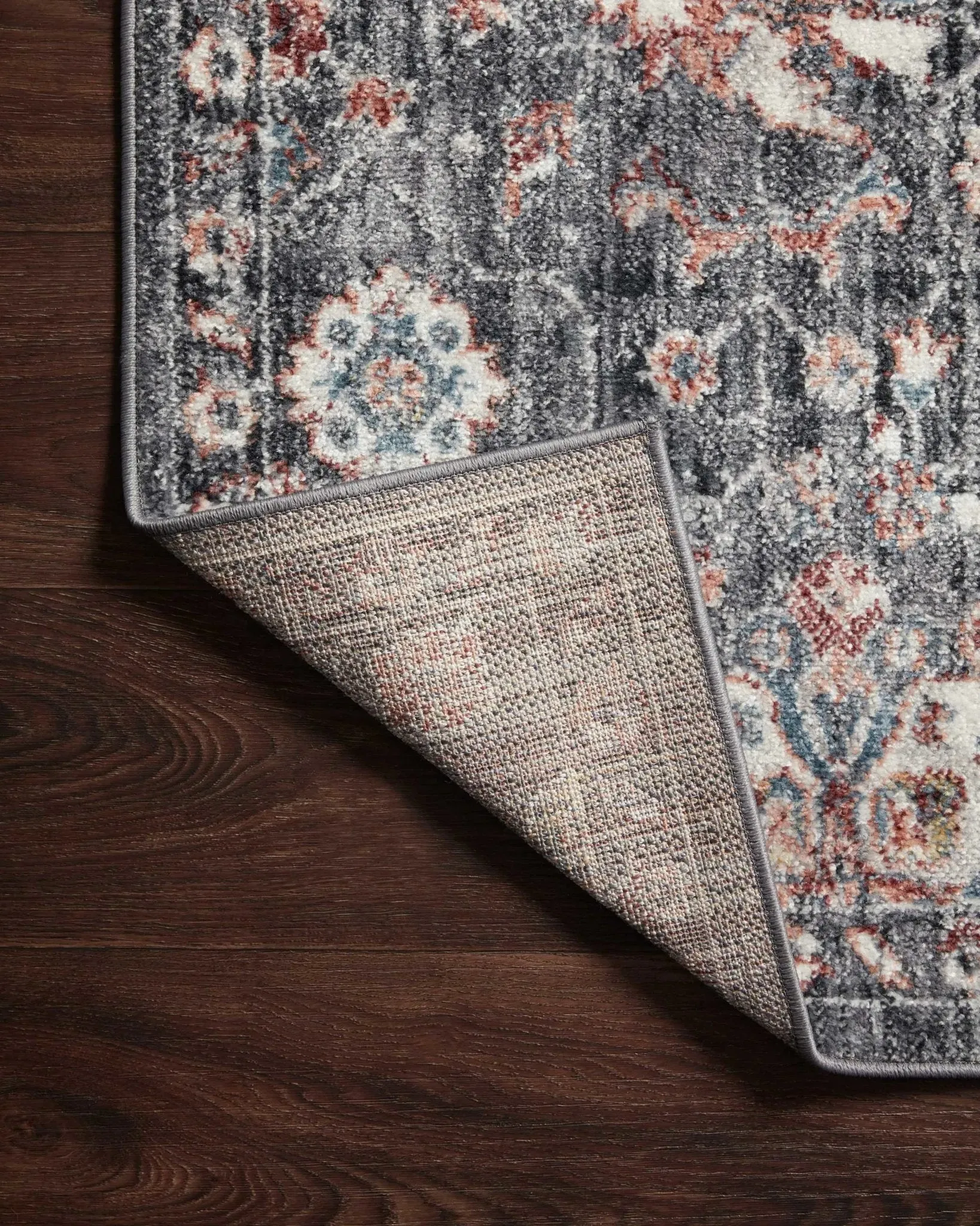 Cassandra CSN-03 Charcoal/Rust Rug