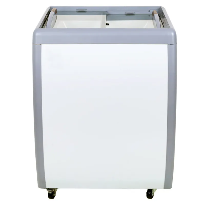 Chef AAA - FR-CN-0160-R, Commercial 26" Glass Door Frozen Food or Ice Cream Chest Freezer Display 5.5cu.ft.