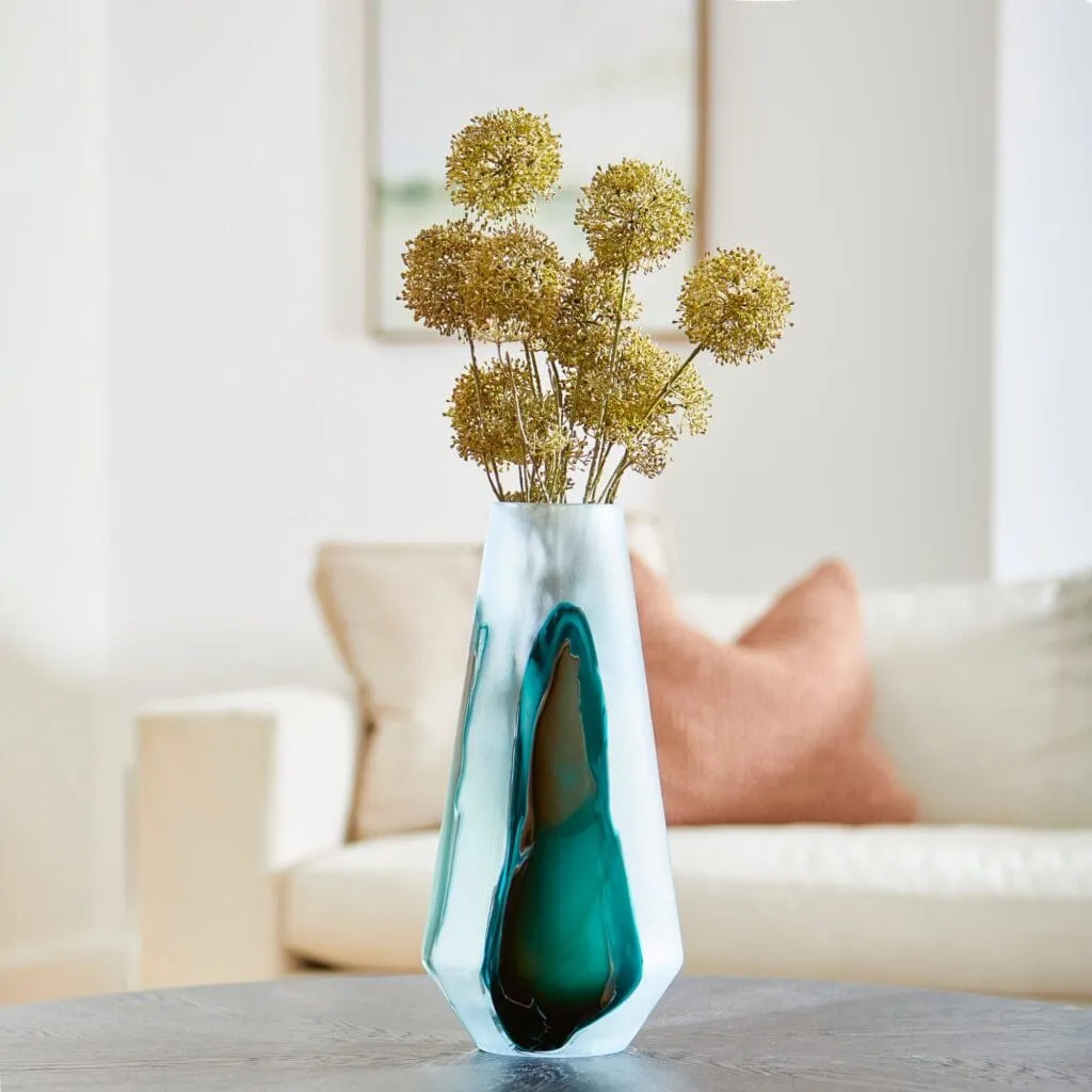 Cyan Design 10325 Tall Ferdinand Vase - Green And White