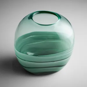 Cyan Design 10883 Torrent Vase - Green - Squat