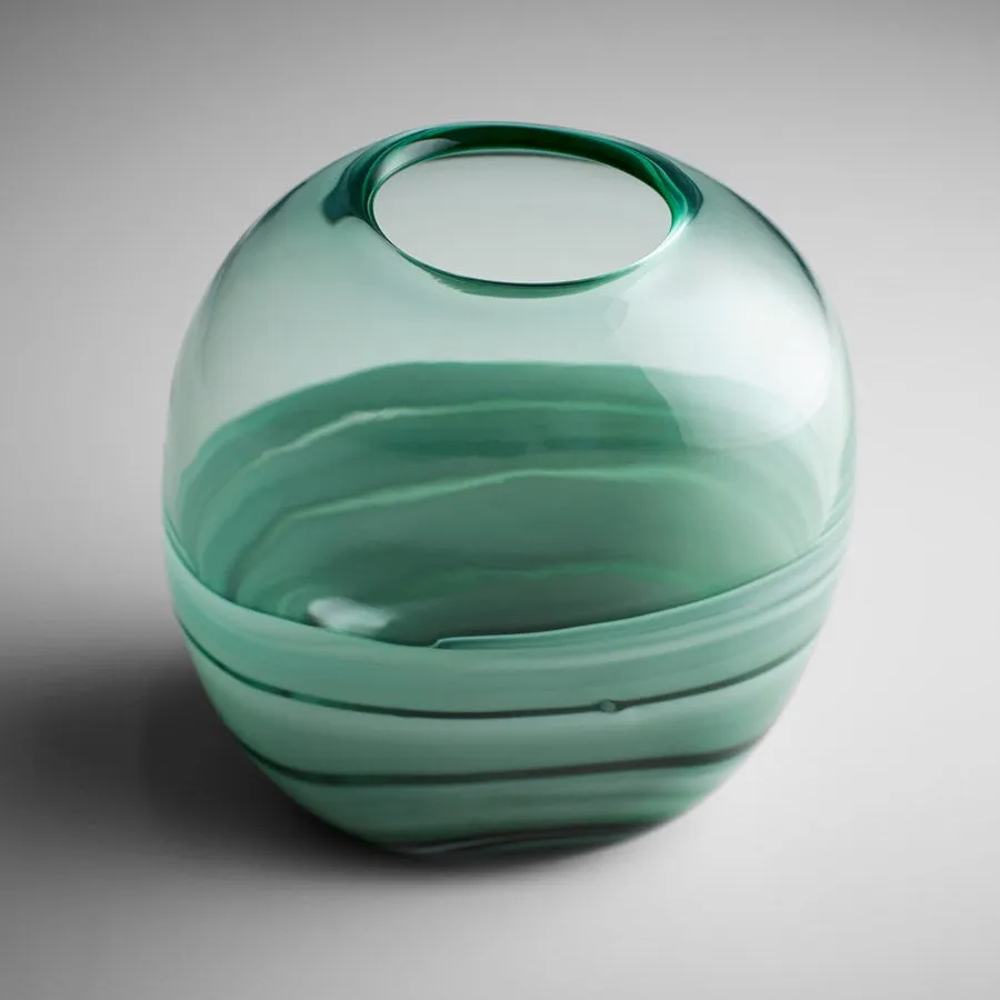 Cyan Design 10883 Torrent Vase - Green - Squat