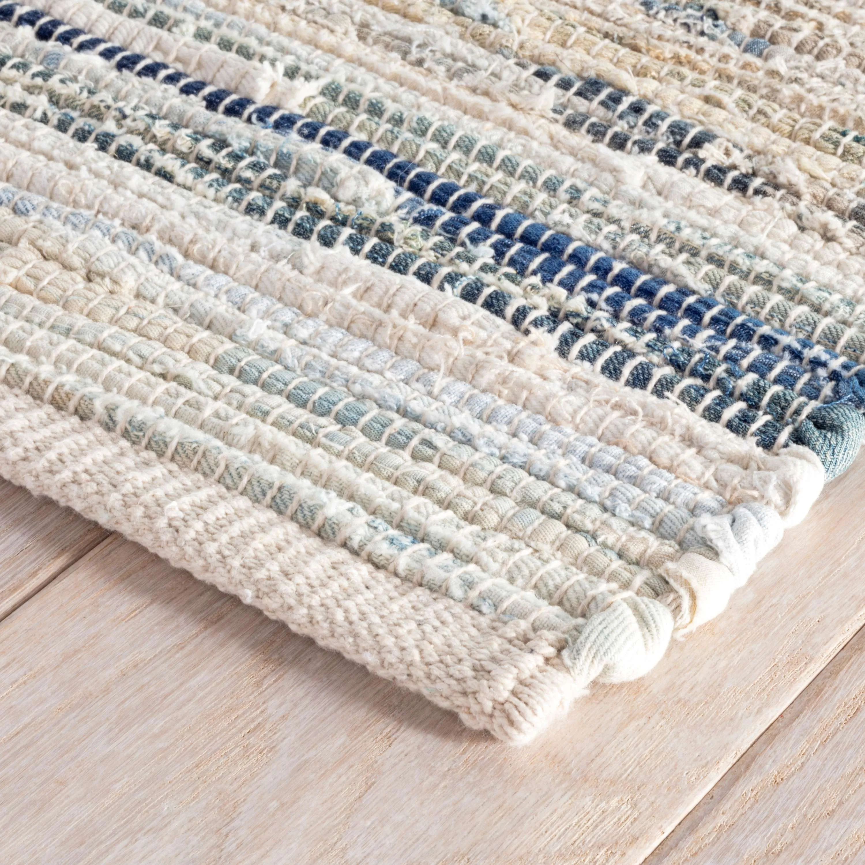 Dash & Albert Denim Rag Woven Cotton Rug