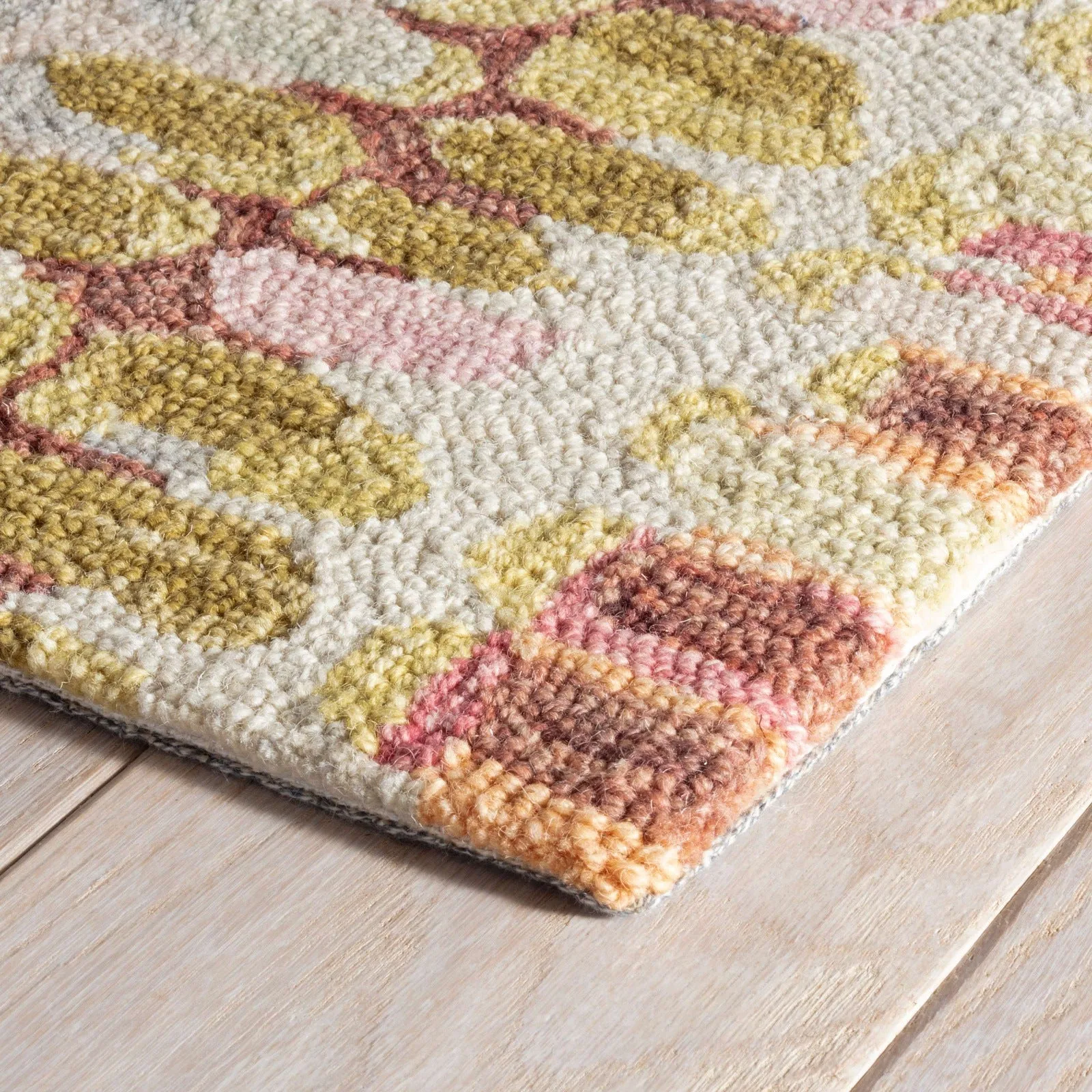 Dash & Albert Paint Chip Pastel Micro Hooked Wool Rug