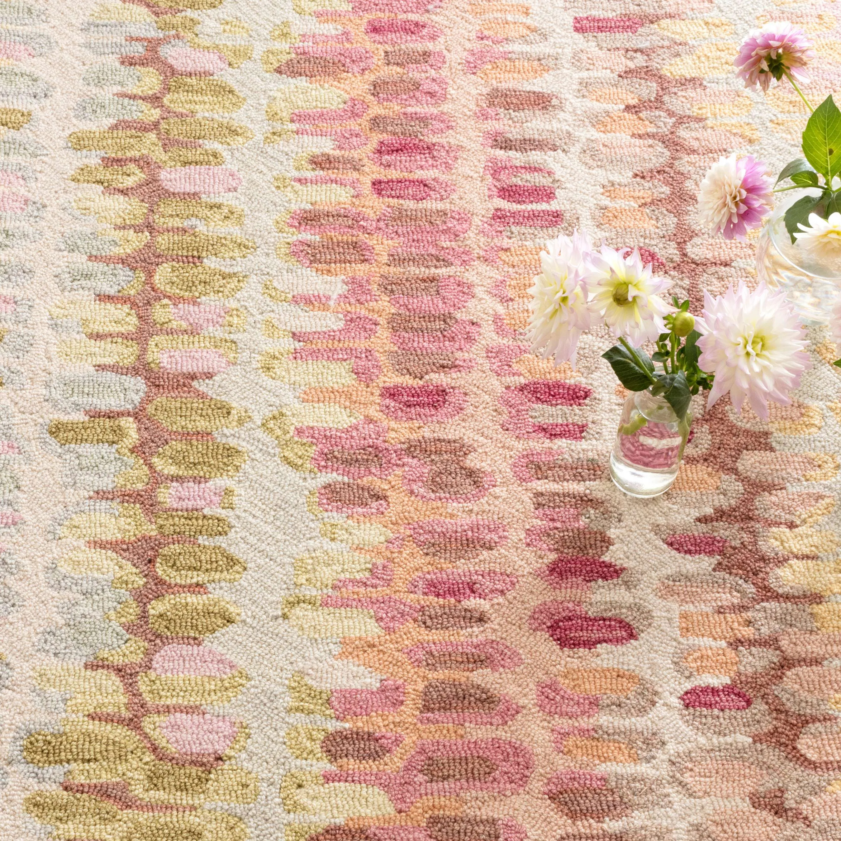 Dash & Albert Paint Chip Pastel Micro Hooked Wool Rug