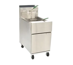 Dean SR162G Gas Fryer - (1) 75 lb Vat, Floor Model, Natural Gas | Denson CFE