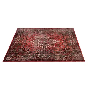 DRUMnBASE Vintage Persian Style Drum Rug 6ft x 5.25ft Original Red