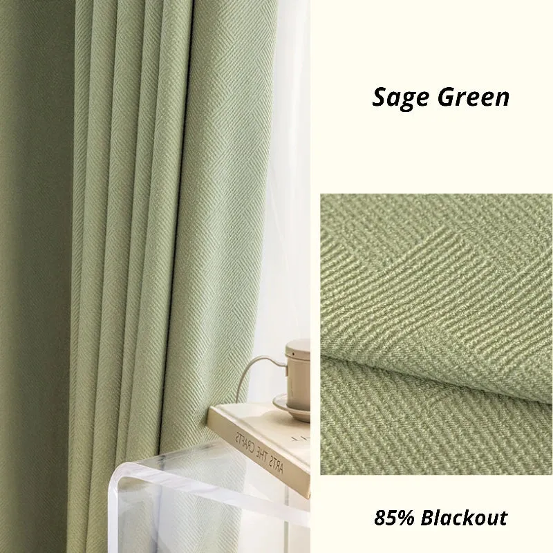 Elena Striped Chenille Curtain Swatch