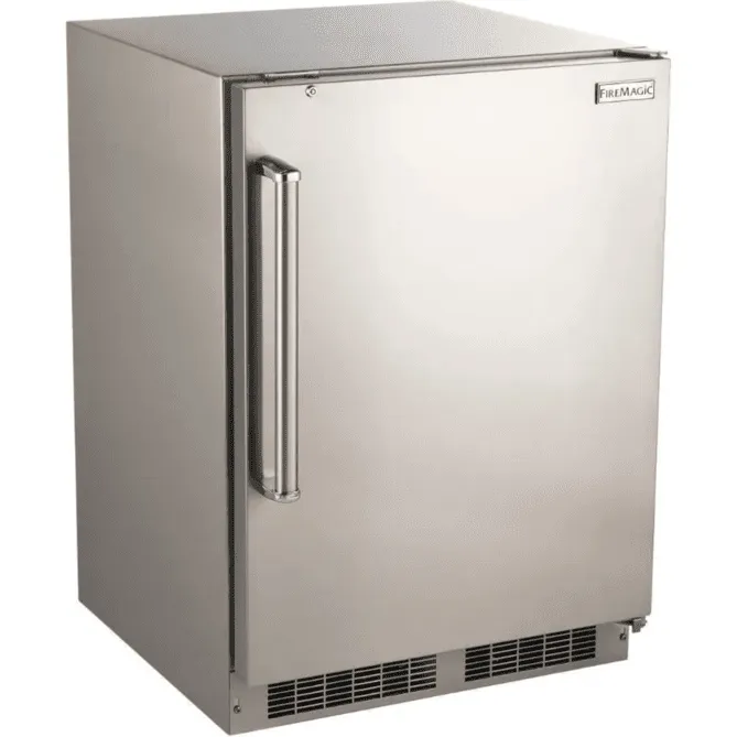 Fire Magic 24-Inch 5.1 Cu. Ft. Right Hinge Outdoor Rated Compact Refrigerator - 3589-DR