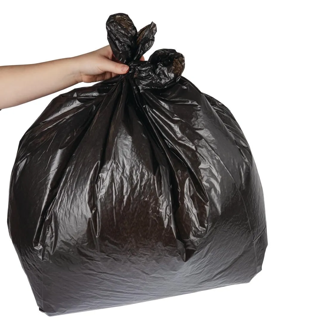 GK688 Jantex Medium Medium-Duty Black Bin Bags 70Ltr (Pack of 200)