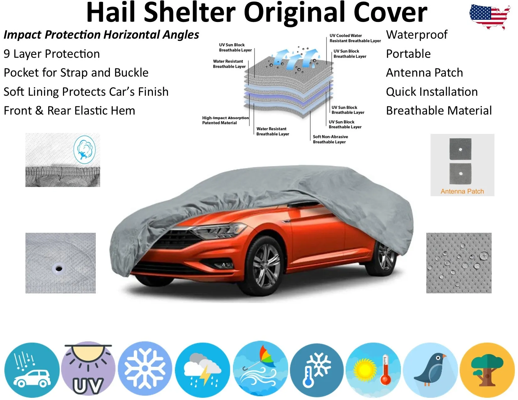 Hail Shelter Original SUV Cover