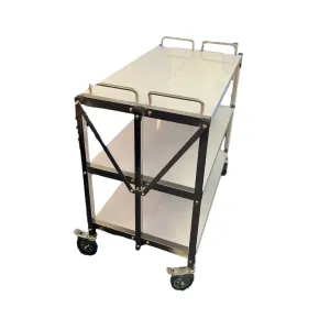 Hamoki Foldable Service Trolley 3 Tier Stainless Steel - 141032