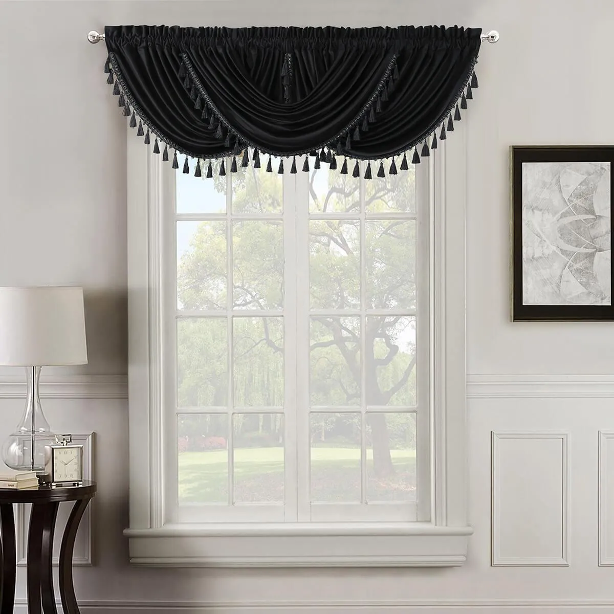 Heavyweight Velvet Waterfall Valance 57”Wx37”L (Single)