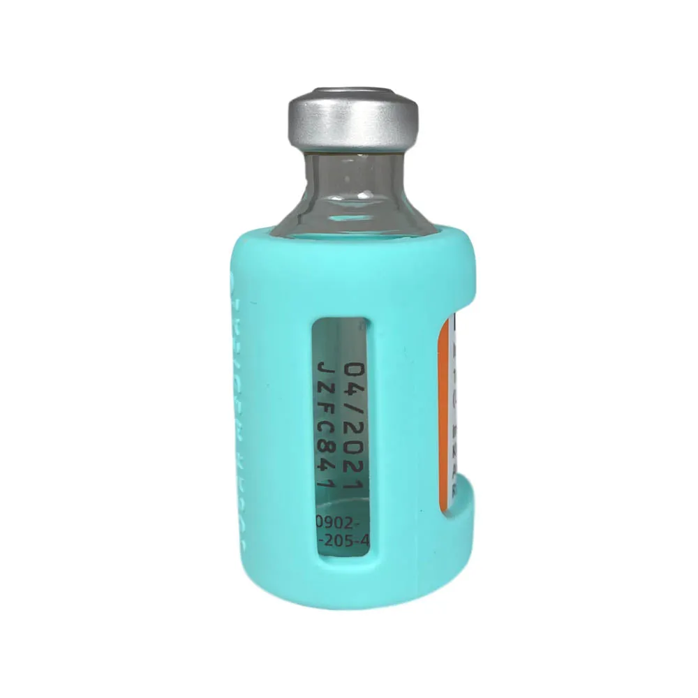 Insulin Vial Protective Silicone Sleeve- Aqua