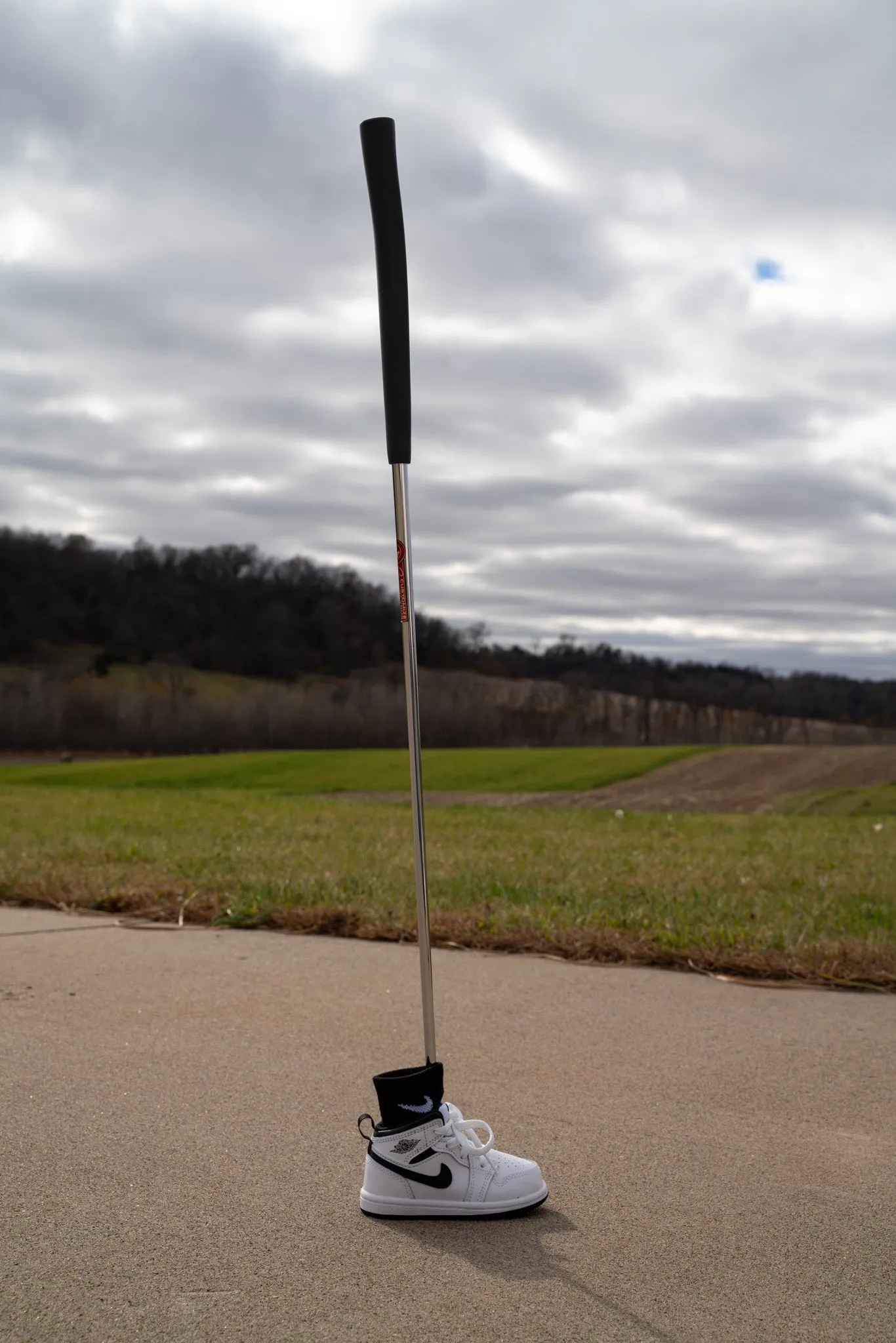 Jordan 1 Mid [BLACK AND WHITE] Standing Sneaker Putter Cover