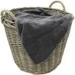 JVL Superior Round Large Thick Willow Fireside Log Basket