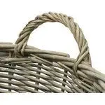 JVL Superior Round Large Thick Willow Fireside Log Basket