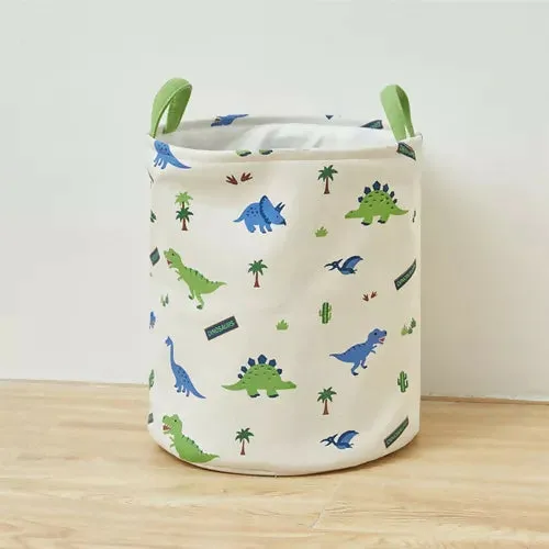 Kids Collapsible Laundry Basket Dinosaur-White (3963)