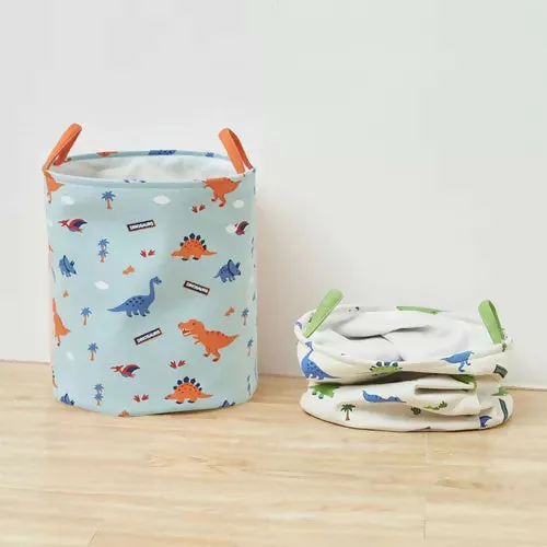 Kids Collapsible Laundry Basket Dinosaur-White (3963)