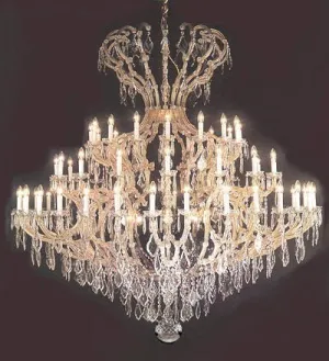 Large Foyer / Entryway Maria Theresa Chandelier Crystals Empress Crystal (Tm) Lighting H82" X W84" - A83-3103/64 8