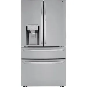 LG - 29.5 Cu. Ft. 4-Door French Door Refrigerator with Door-in-Door and Craft Ice - PrintProof Stainless Steel