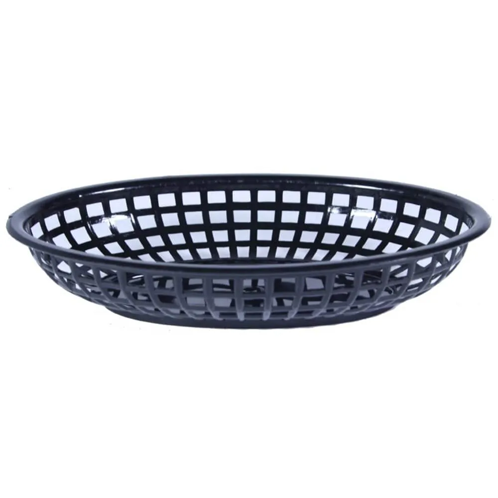 Magnum MAG80741 Bread Basket - Oval, Black, 9.5" x 6" x 2" | Denson CFE