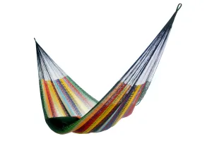 Matrimonial Size Handmade Multi color  Yucatan Hammock - Hammocks Rada