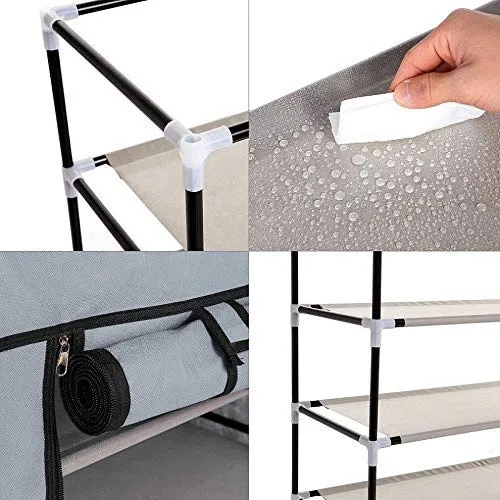 Metal Collapsible  Organiser with 6 Layer (Brwon)