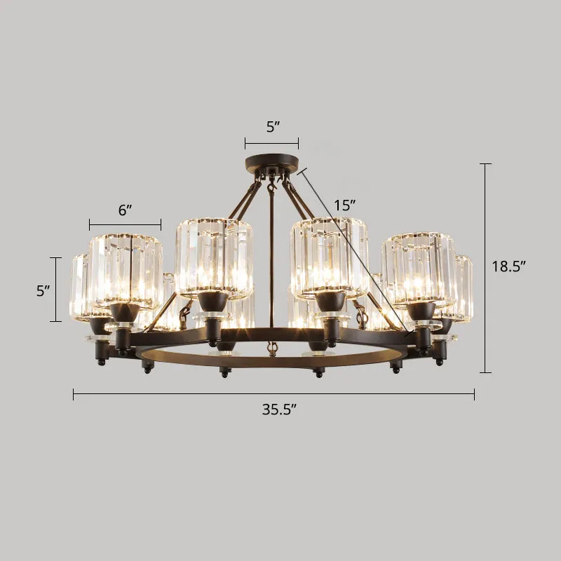 Modern Crystal Ceiling Pendant Lamp - Elegant Living Room Chandelier