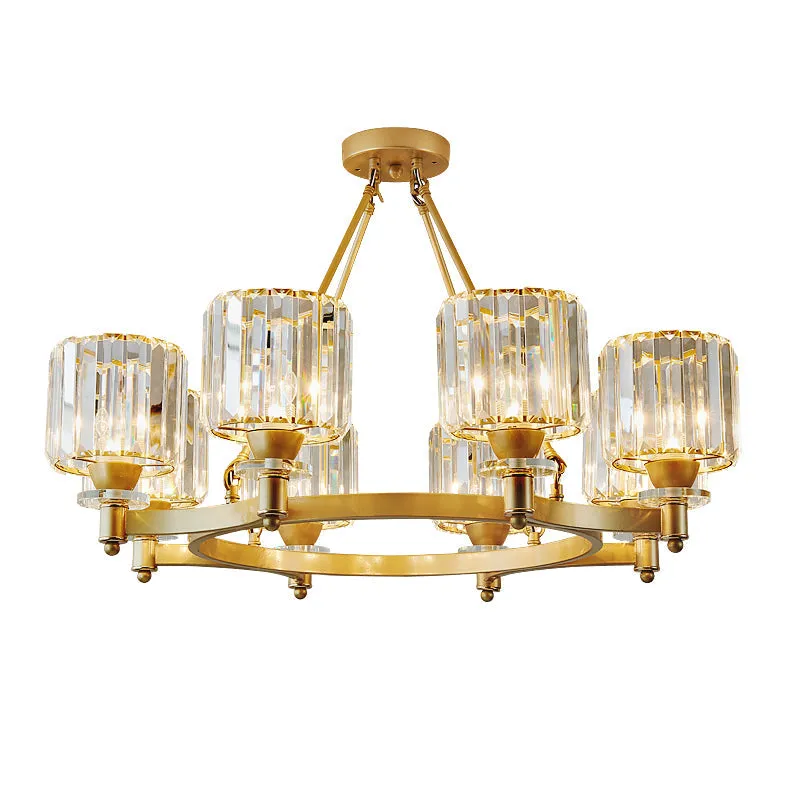 Modern Crystal Ceiling Pendant Lamp - Elegant Living Room Chandelier