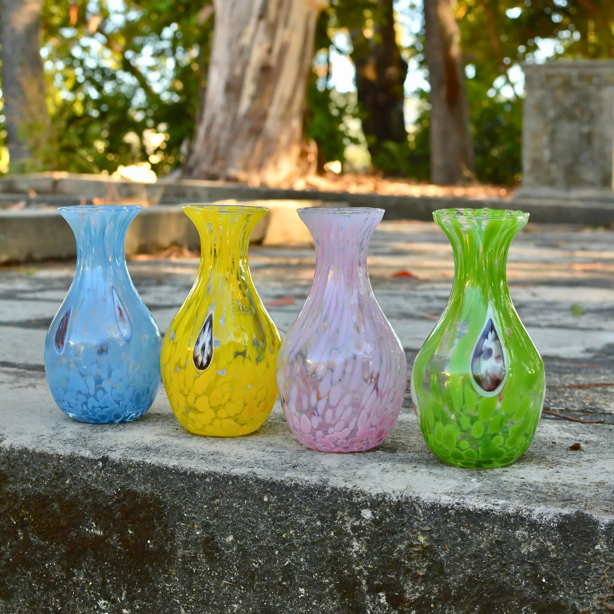 Murano Glass Fiori Small Vase, Made in Italy