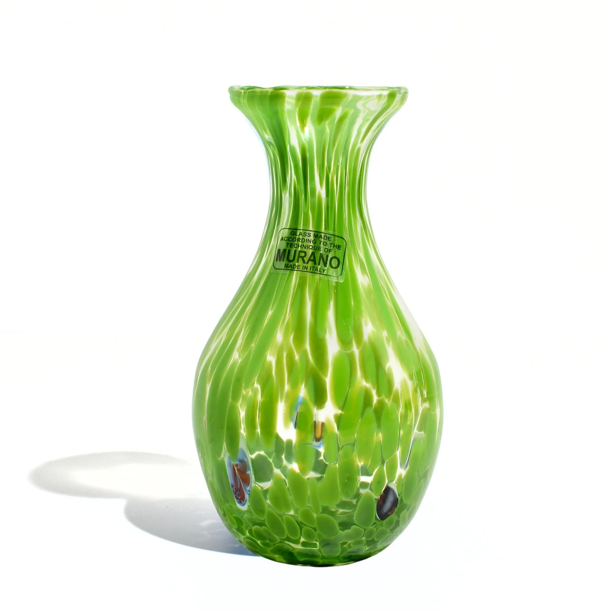 Murano Glass Fiori Small Vase, Made in Italy